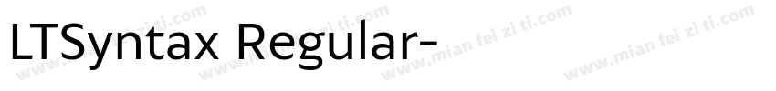 LTSyntax Regular字体转换